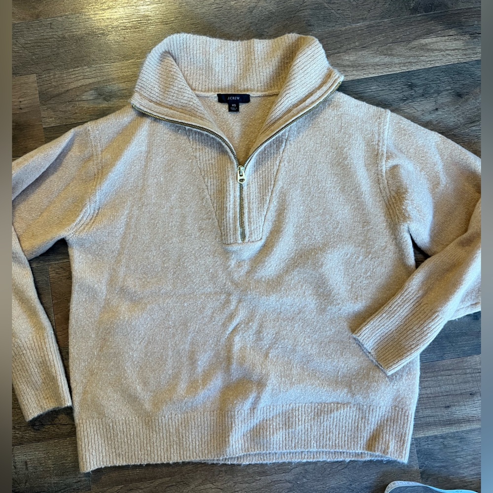 J Crew Quarter zip sweater